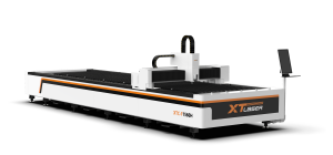 Fiber laser cutting machine.