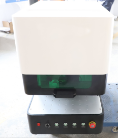 QR code laser marking machine full Enclosed fiber laser marking machine