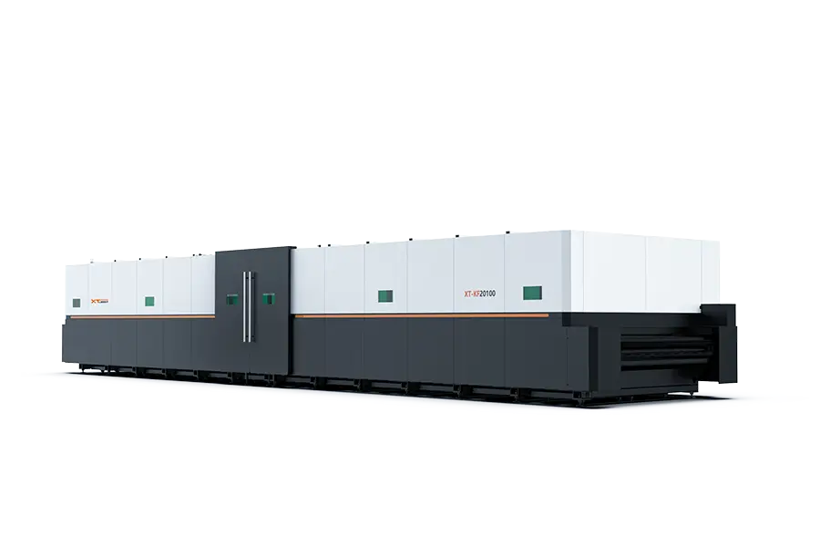 KF20100-4 Dört Kesme Kafası Lazer Kesim Makinesi